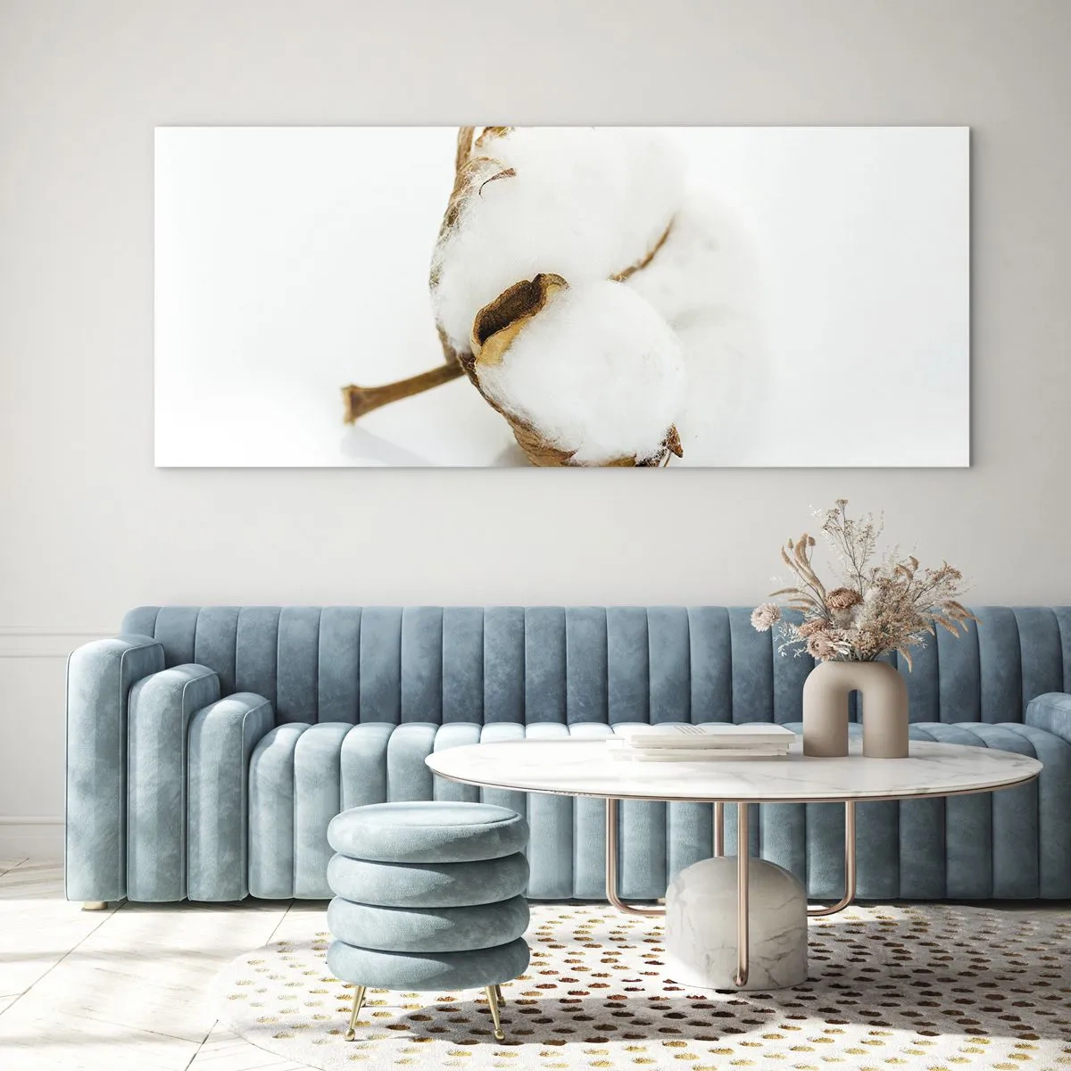 Quadro su vetro - Naturalmente morbido - 100x40 cm