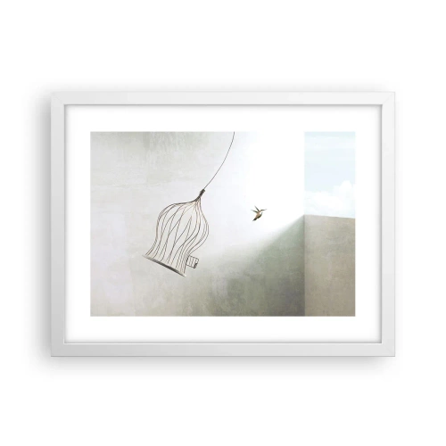 Poster in cornice bianca - Nel proprio elemento - 40x30 cm