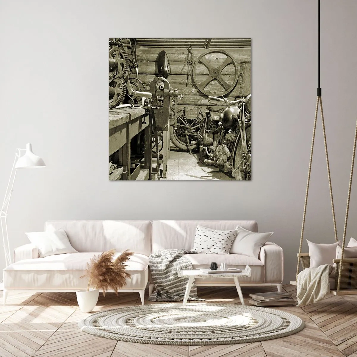 Quadro su tela - Stampe su Tela - Nel capanno di zio Alfredo - 30x30 cm