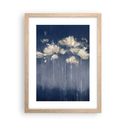 Poster in cornice rovere chiaro - Come petali al vento - 30x40 cm