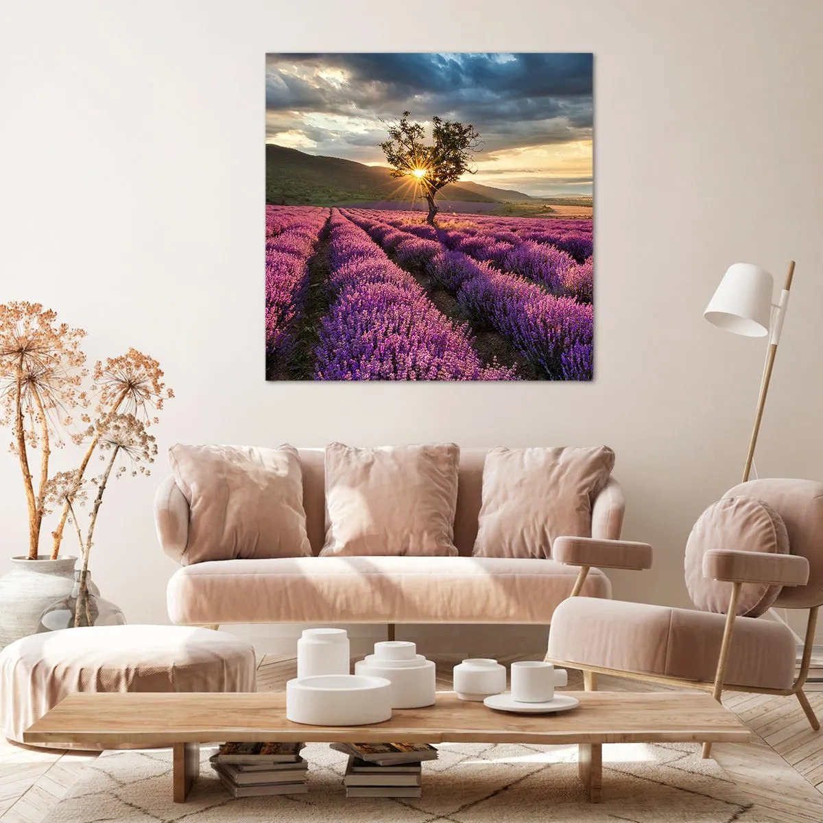 Quadro su tela - Stampe su Tela - Aroma di colore lilla - 30x30 cm
