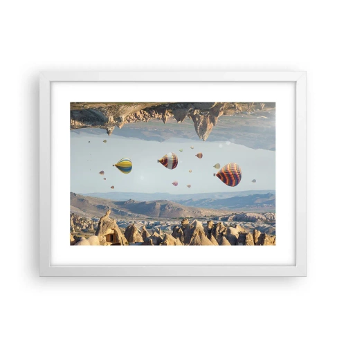 Poster in cornice bianca - Qui tutto è possibile - 40x30 cm