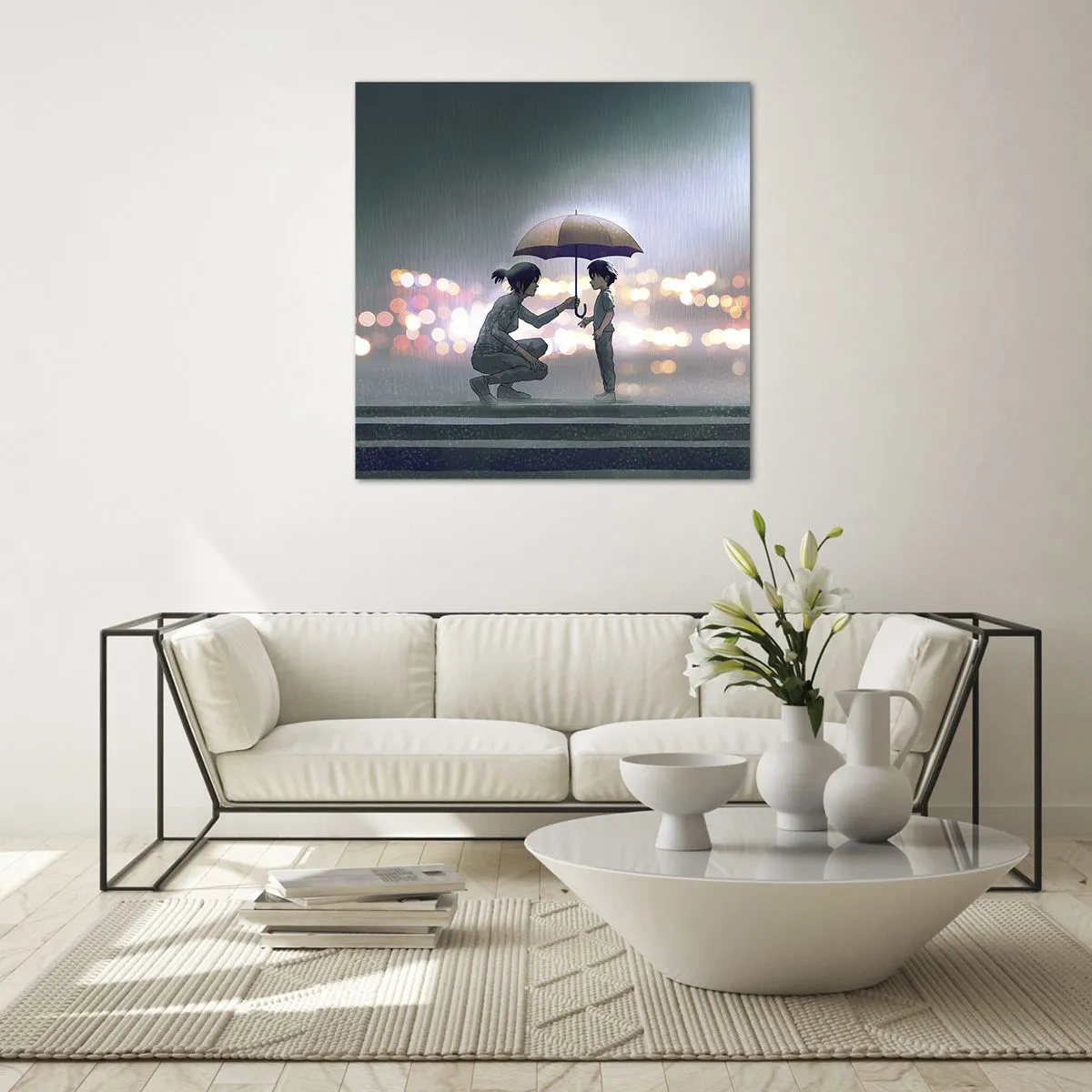 Quadro su vetro - E già tutto va bene - 40x40 cm