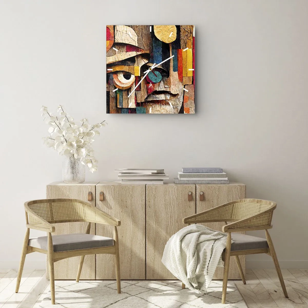 Orologio da parete - Orologio in Vetro - Ti vedo... - 40x40 cm