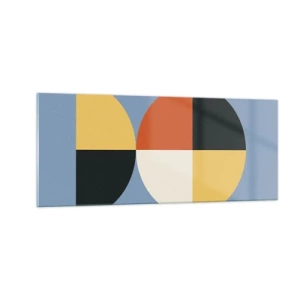 Quadro su vetro - Guarda e conta - 100x40 cm