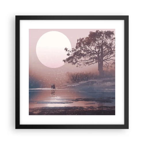 Poster in cornice nera - Meraviglie della notte - 40x40 cm