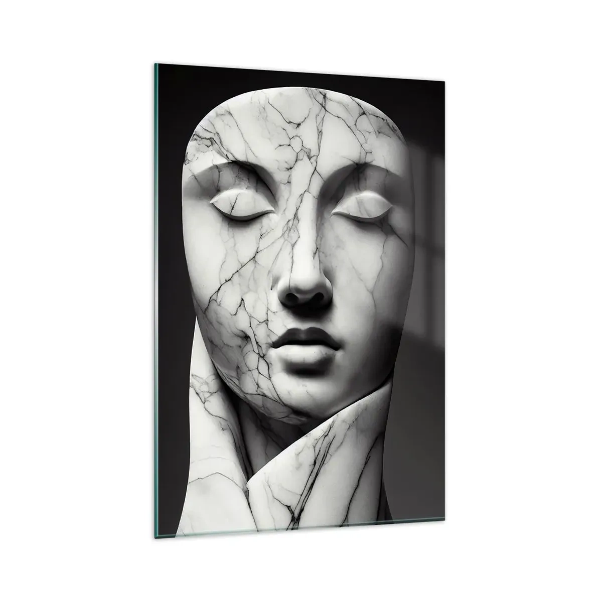 Quadro su vetro - Forme di marmo - 80x120 cm