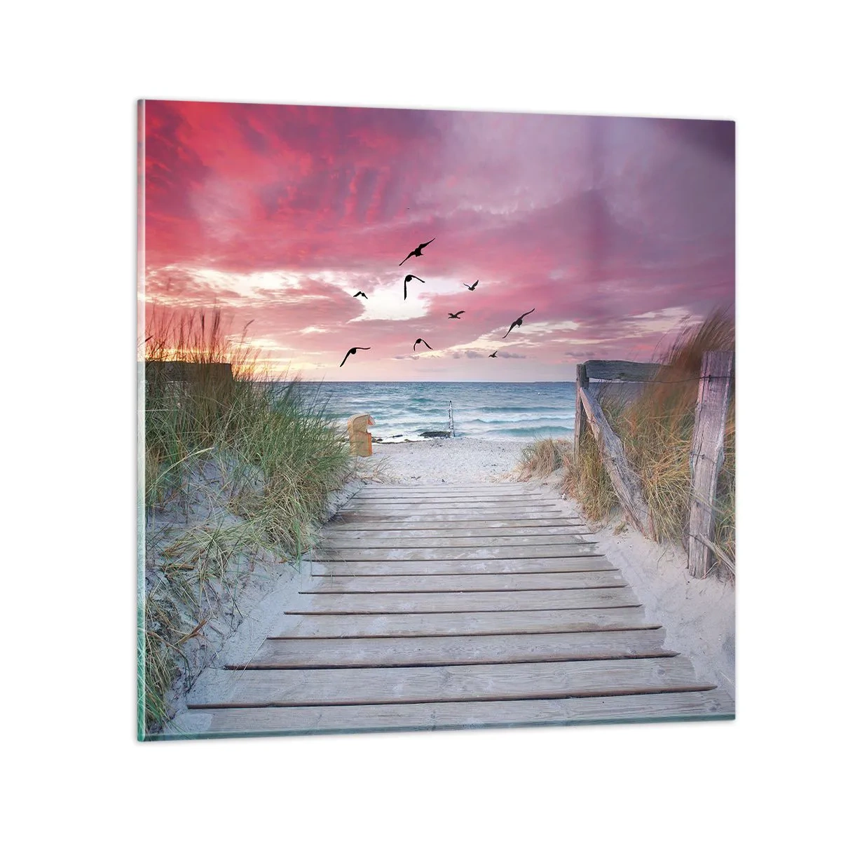 Quadro su vetro - Impressioni baltiche - 70x70 cm