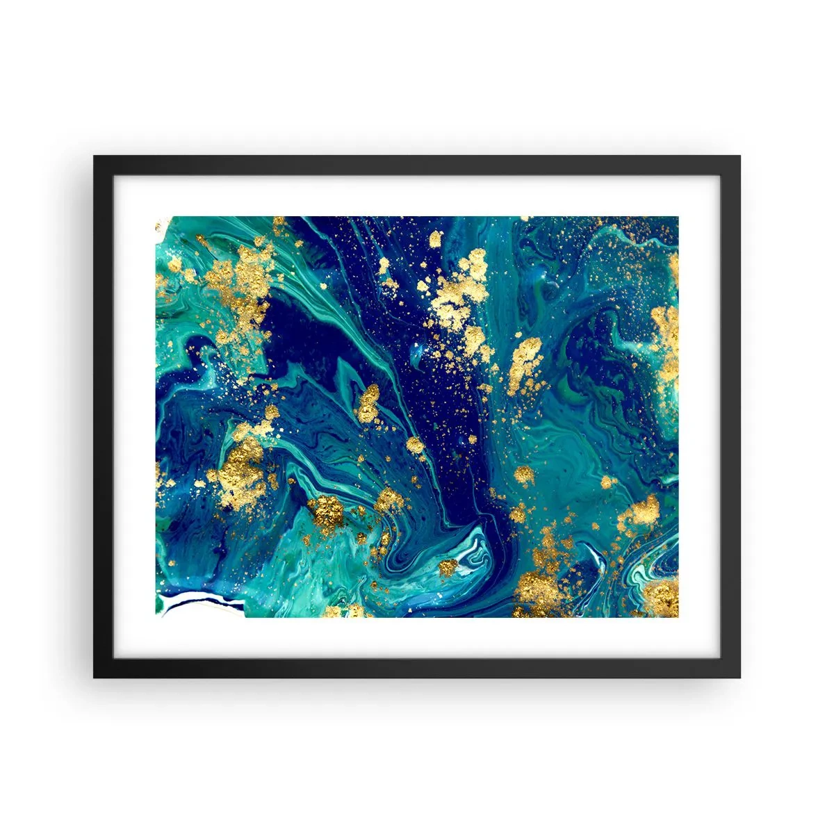 Poster in cornice nera - Petali di sole - 50x40 cm