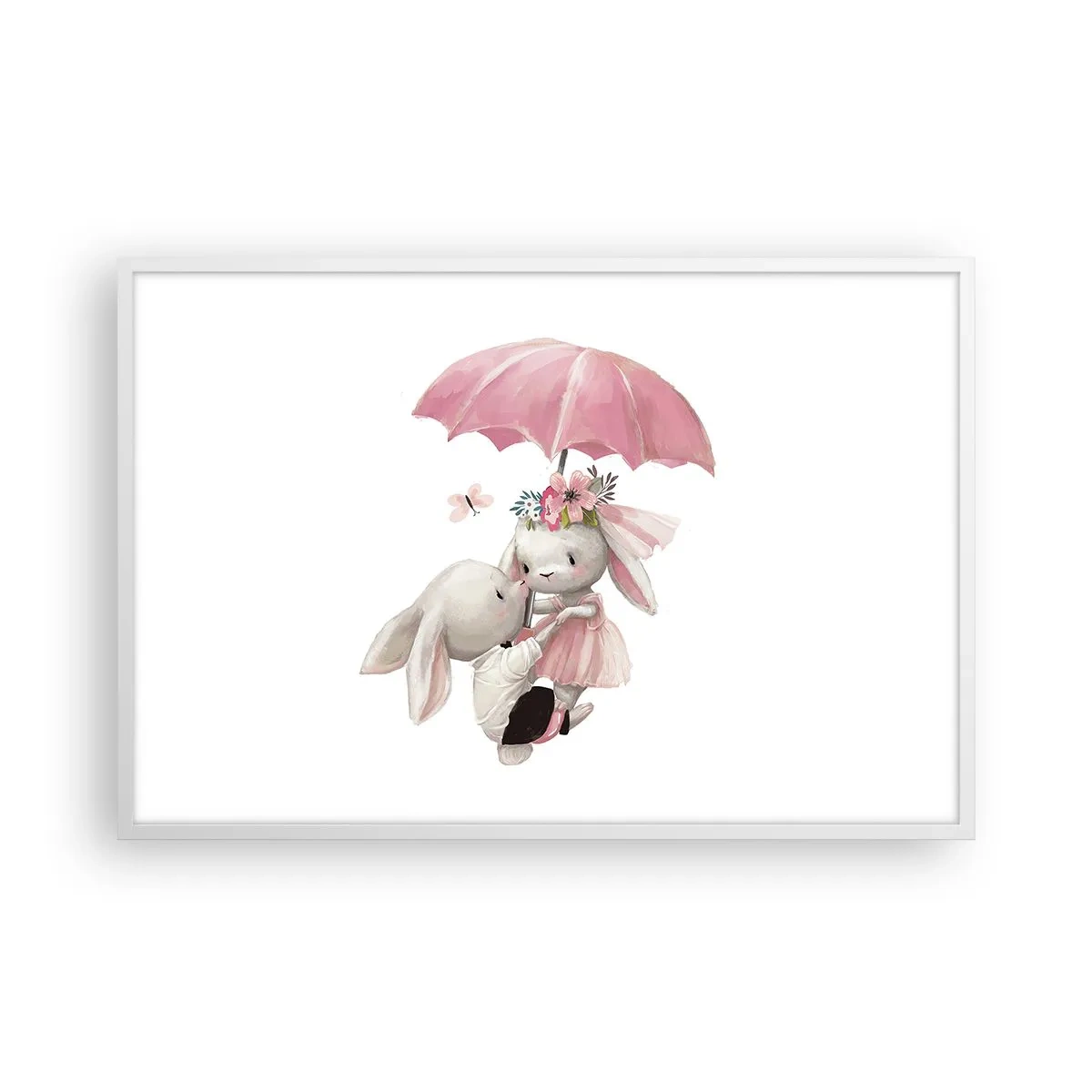 Poster in cornice bianca - Questo è proprio amore - 91x61 cm