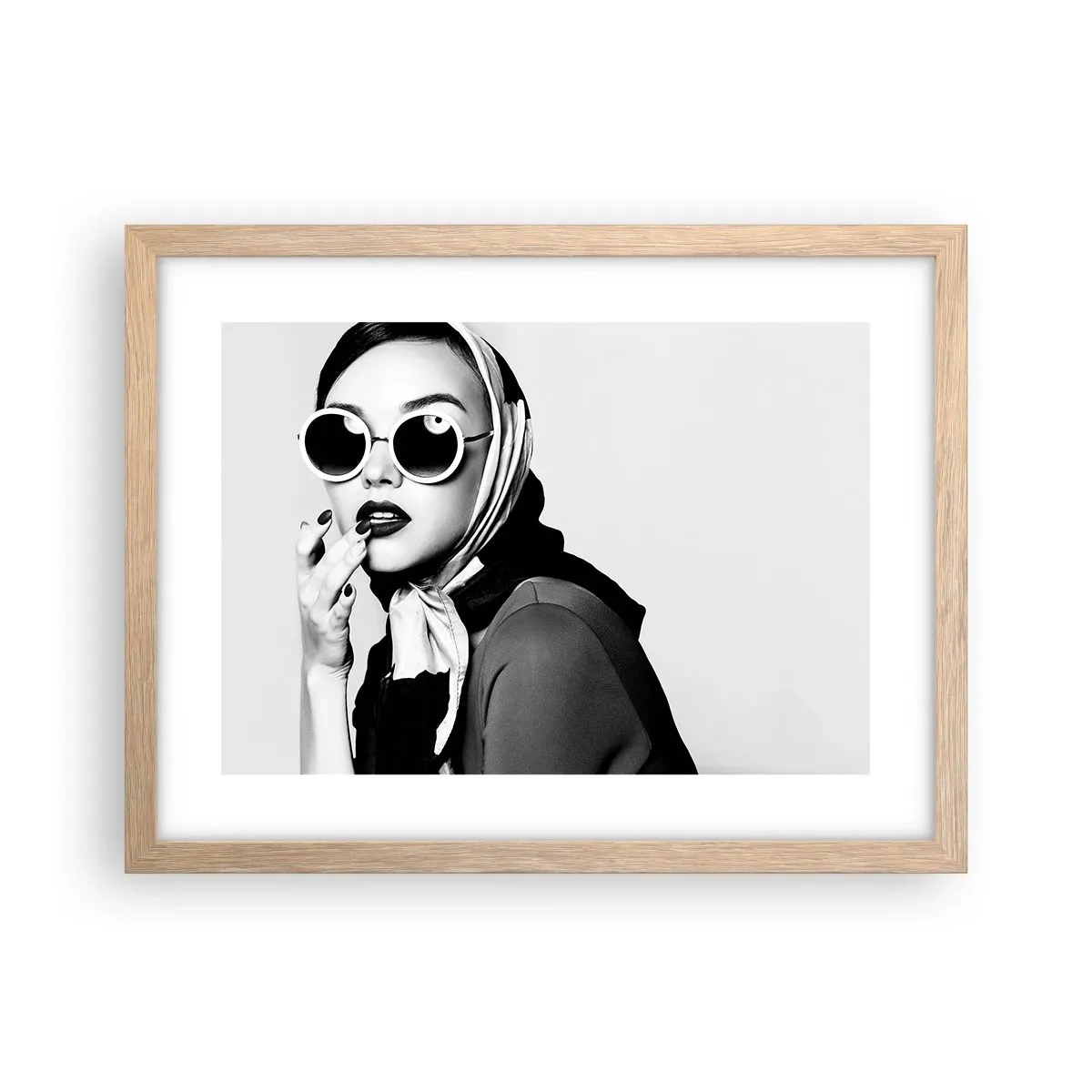 Poster in cornice rovere chiaro - Saluti dagli anni '60 - 40x30 cm