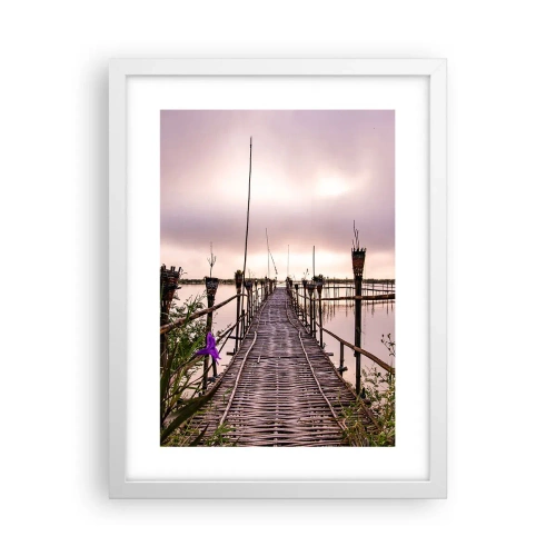 Poster in cornice bianca - Pace e silenzio dell'Asia - 30x40 cm