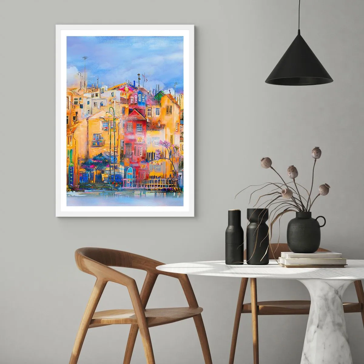 Poster in cornice bianca - Siamo insieme - 50x70 cm