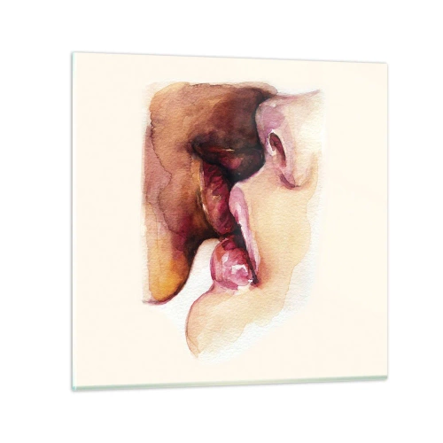 Quadro su vetro - Come notte e giorno, terra e cielo - 30x30 cm