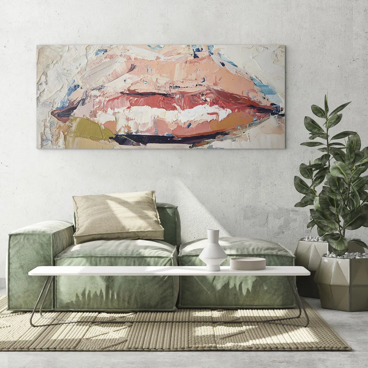 Quadro su vetro - Risveglia i sensi - 100x40 cm