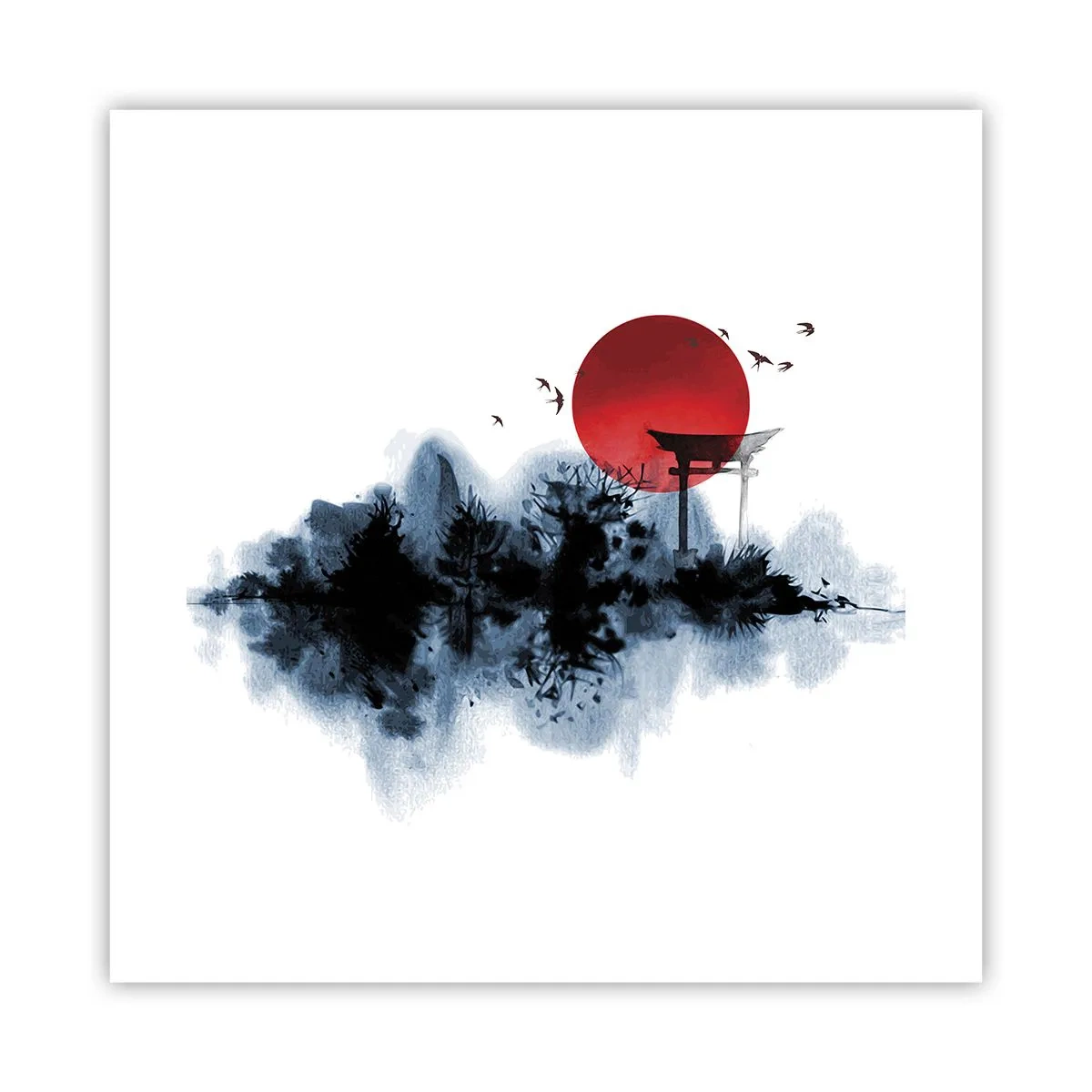 Poster - Vista giapponese - 40x40 cm