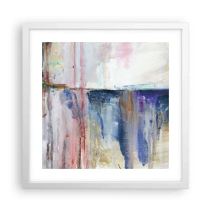 Poster in cornice bianca - Impressioni e suggestioni colorate - 40x40 cm
