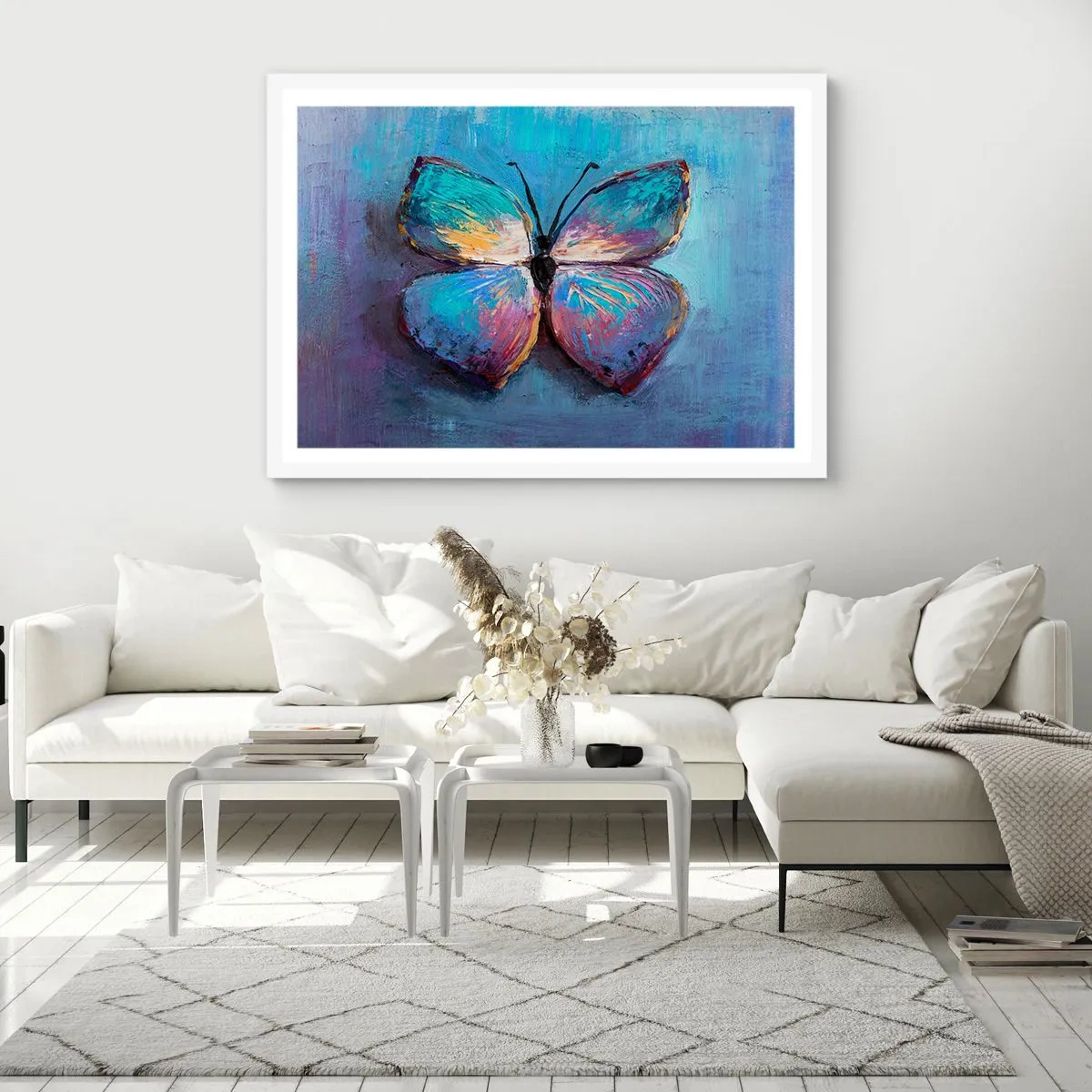 Poster in cornice bianca - In tutta la bellezza - 100x70 cm