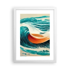 Poster in cornice bianca - Il sogno del surfista - 30x40 cm