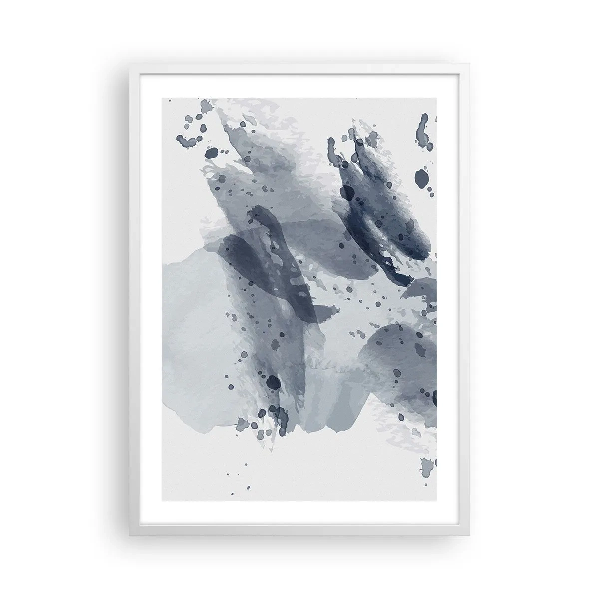 Poster in cornice bianca - Studio della natura dell'acqua - 50x70 cm