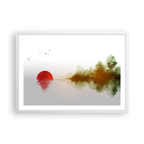 Poster in cornice bianca - Promessa di pace - 70x50 cm