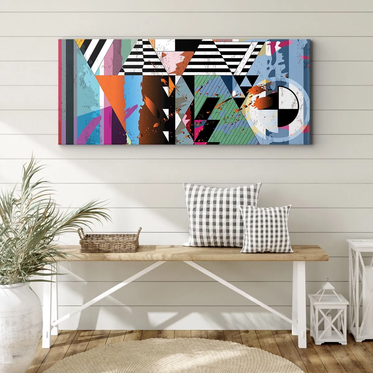Quadro su tela - Stampe su Tela - Geometrico e organico - 100x40 cm