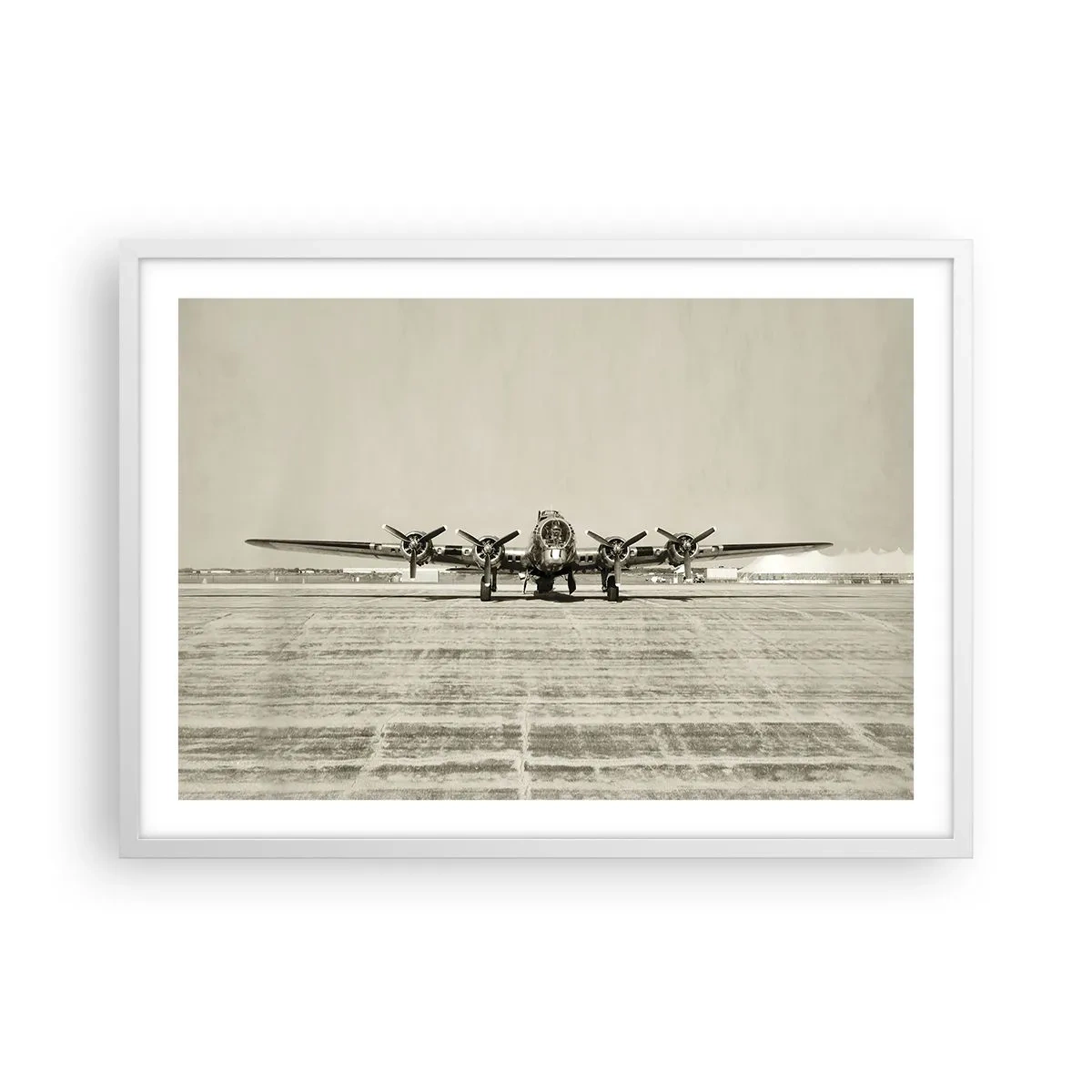 Poster in cornice bianca - Pronto come sempre - 70x50 cm