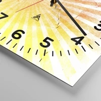 Quadrante con numeri \ 40x40 cm | Quadrato \ Vetro