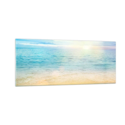 Quadro su vetro - Il grande blu - 100x40 cm