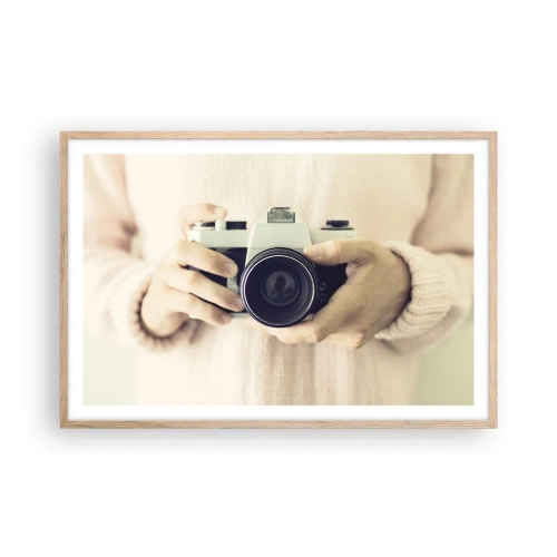 Poster in cornice rovere chiaro - Per vedere meglio... - 91x61 cm