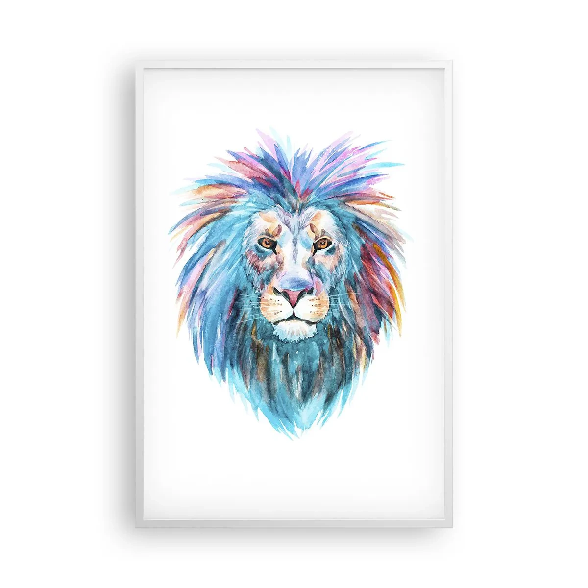 Poster in cornice bianca - Aura elettrizzante - 61x91 cm