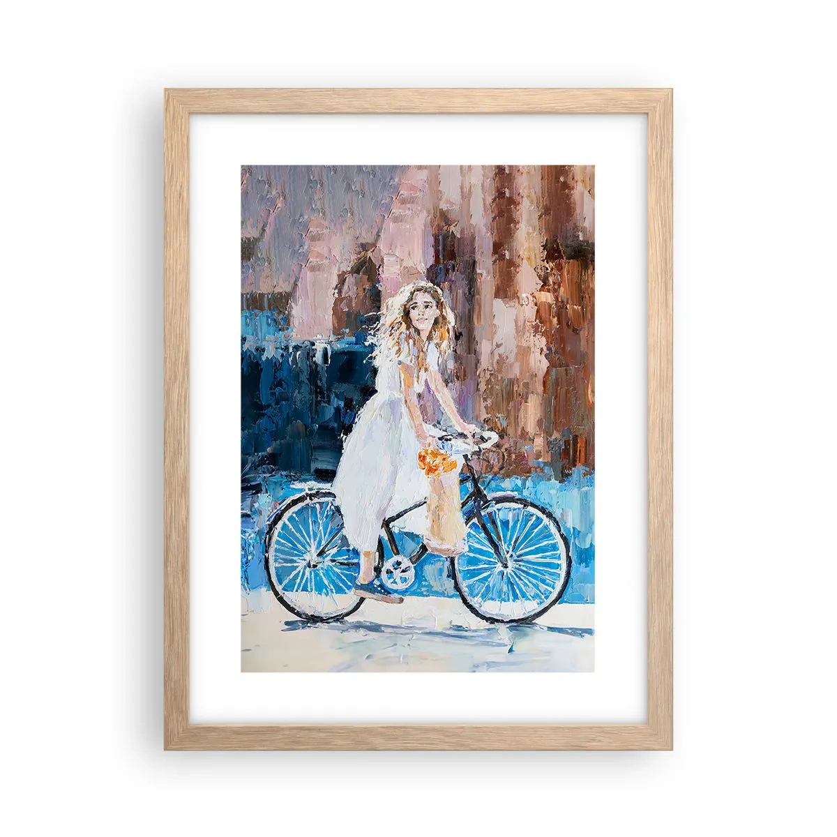 Poster in cornice rovere chiaro - Gioia mattutina - 30x40 cm