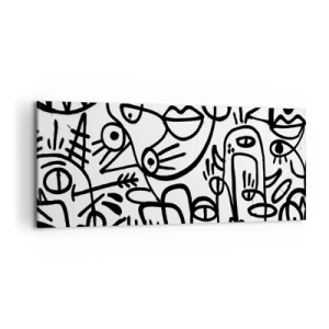 Quadro su tela - Stampe su Tela - Volti e miraggi - 100x40 cm