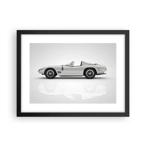 Poster in cornice nera - Promessa di divertimento - 40x30 cm