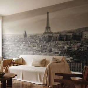 Fotomurali Autoadesivo Deluxe Sticker - Sui tetti di Parigi - Città, Parigi, Architettura - 400x280 cm
