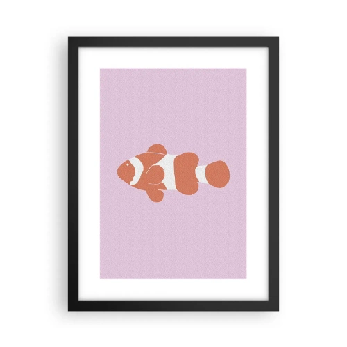 Poster in cornice nera - Abbinato ai coralli - 30x40 cm