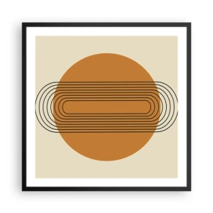 Poster in cornice nera - Piano perfetto - 60x60 cm