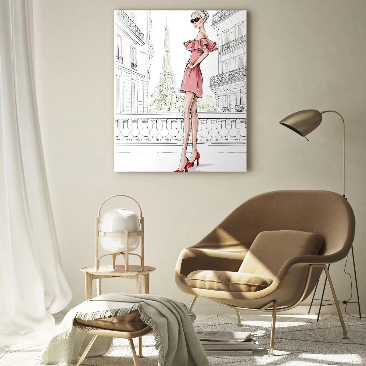 Quadro su vetro - L'arte della moda - 80x120 cm