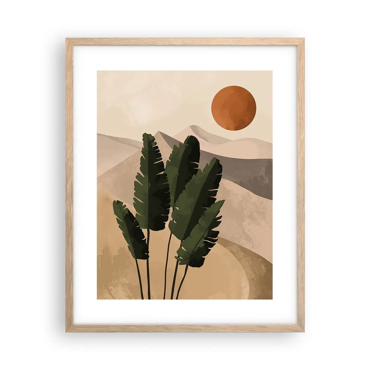 Poster in cornice rovere chiaro - Il trionfo della vita - 40x50 cm
