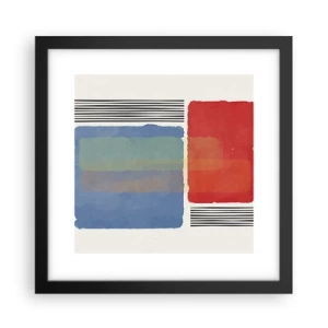 Poster in cornice nera - Spirito e lettera della geometria - 30x30 cm