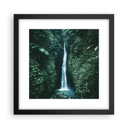 Poster in cornice nera - Terme tropicali - 30x30 cm