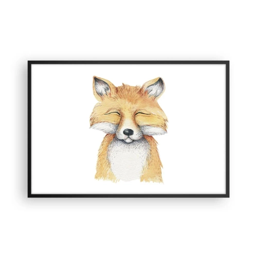 Poster in cornice nera - Umore da volpe - 91x61 cm