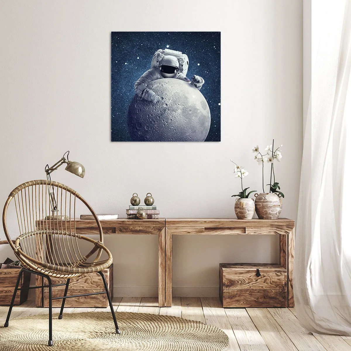 Quadro su tela - Stampe su Tela - Burlone spaziale - 30x30 cm