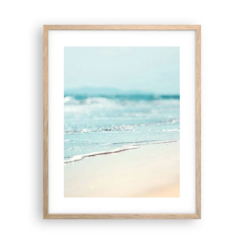 Poster in cornice rovere chiaro - Calore e rumore - 40x50 cm