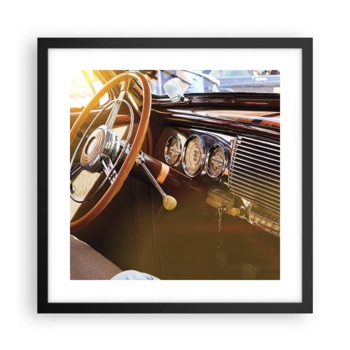 Poster in cornice nera - Un soffio di lusso dal passato - 40x40 cm