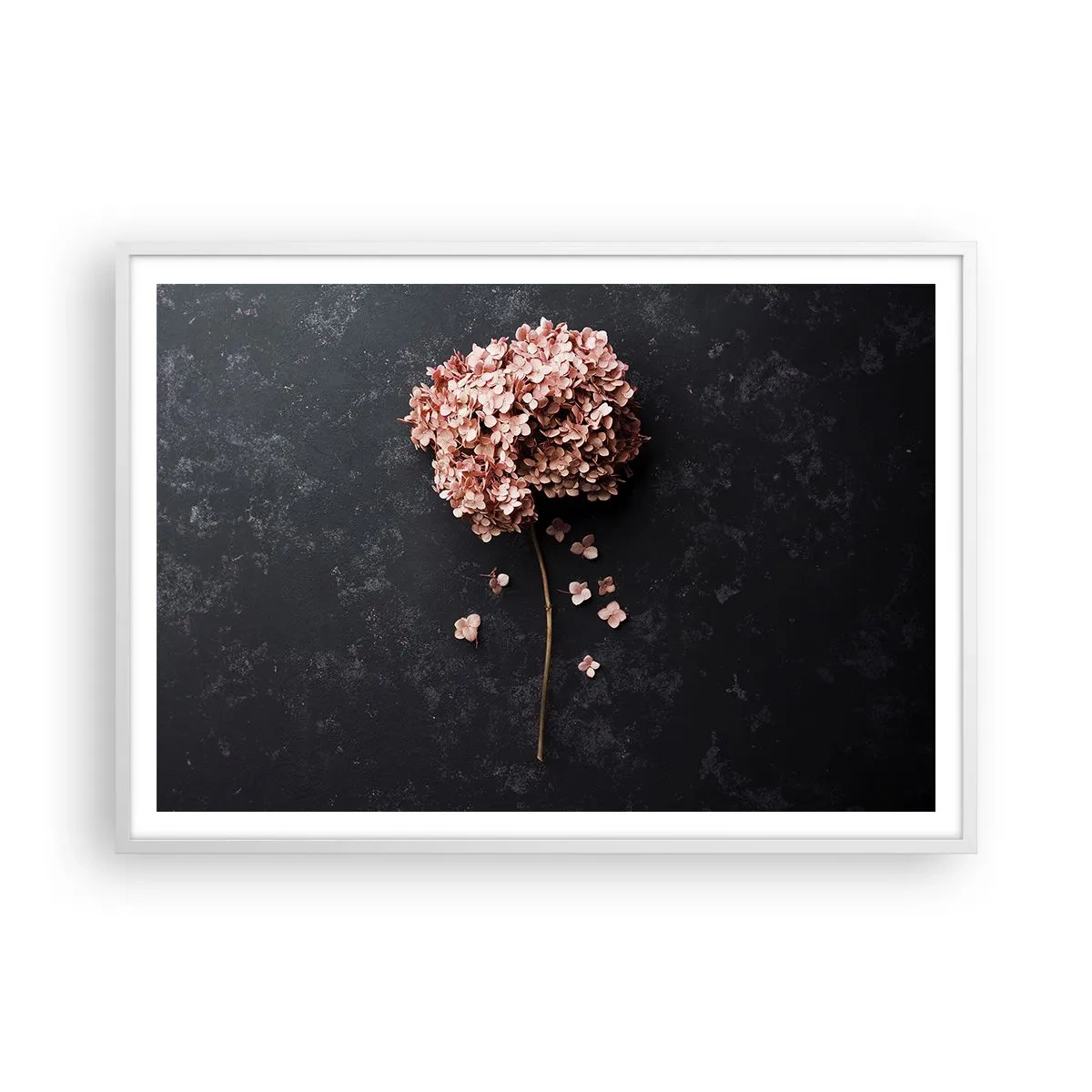 Poster in cornice bianca - Un vero segno romantico - 100x70 cm