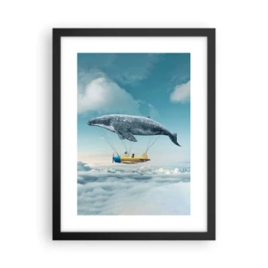 Poster in cornice nera - Perché no? - 30x40 cm