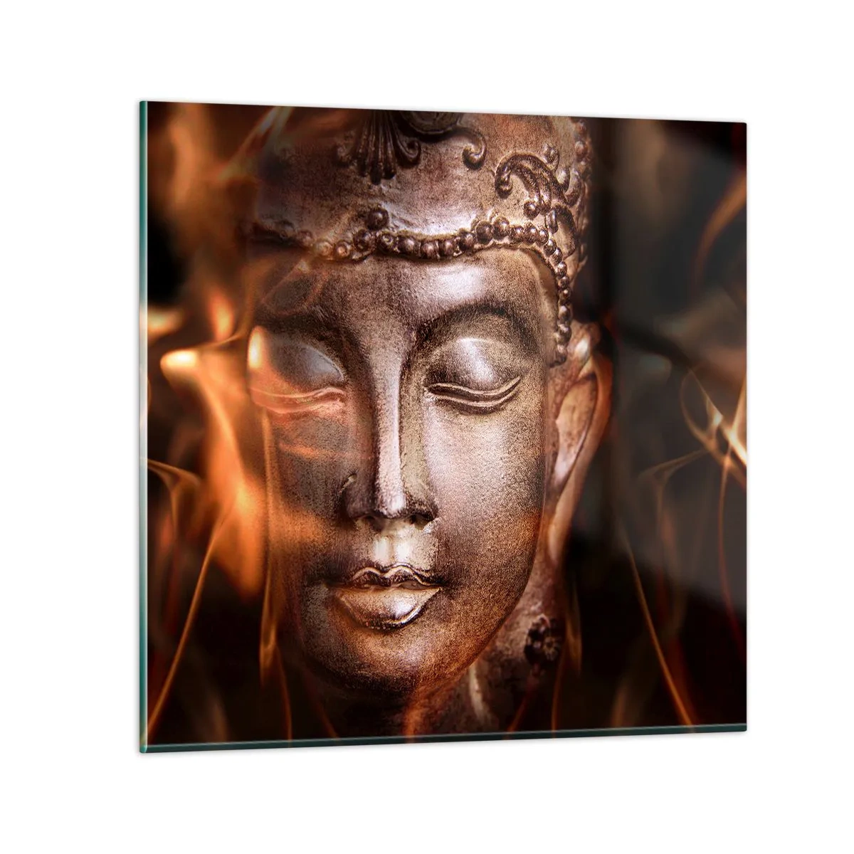 Quadro su vetro - Esiste solo qui e ora - 70x70 cm