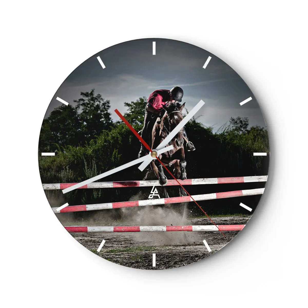 Orologio da parete - Orologio in Vetro - Insieme fino alla vittoria - 40x40 cm