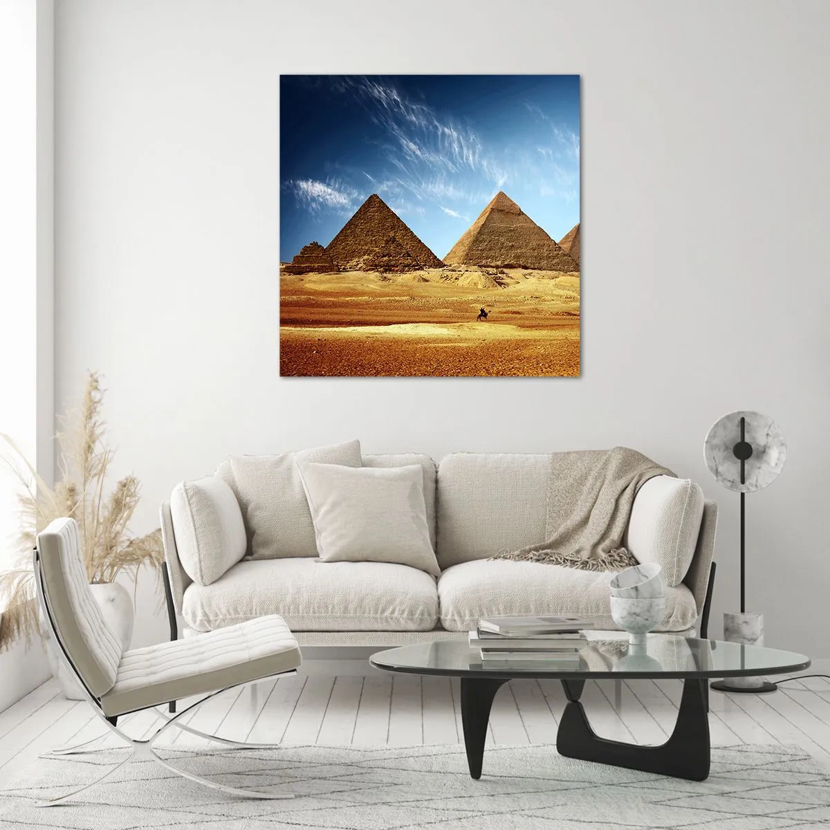 Quadro su vetro - 40 secoli ci guardano - 50x50 cm